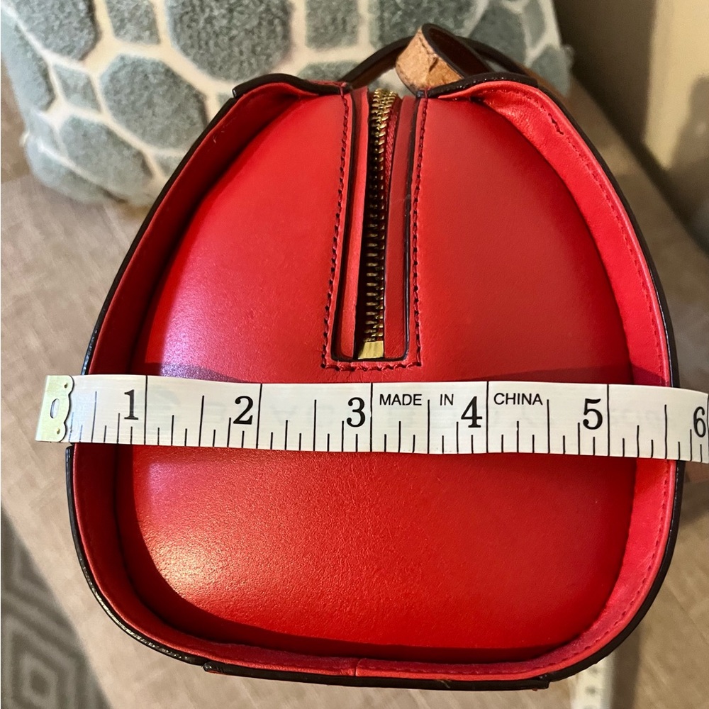 Lauren Ralph Lauren Red and Tan Satchel - Picture 14 of 14